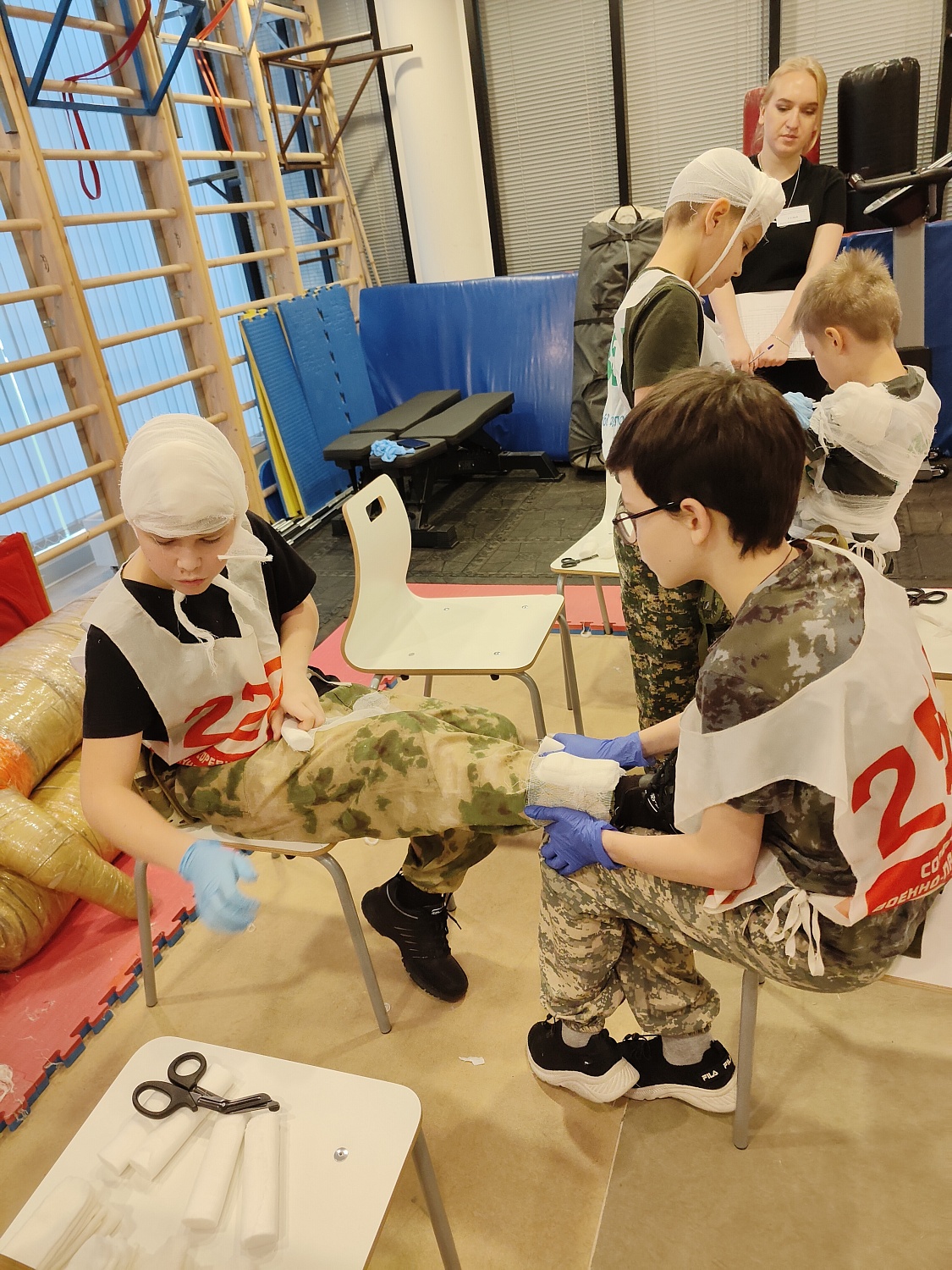 Обучение первой помощи на симуляционном оборудовании